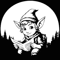Mountain elf trying to read old paper